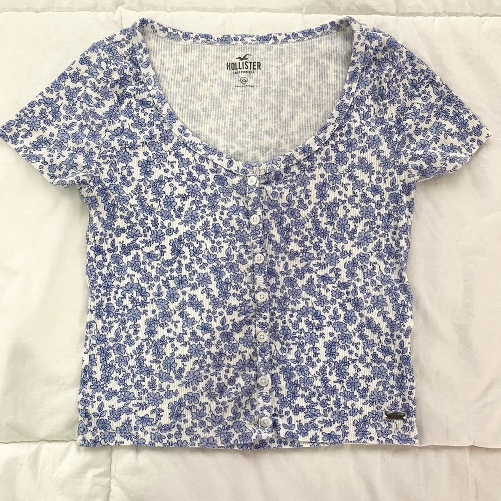 Hollister Floral Baby Tee
